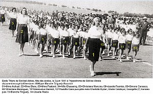SIDI BEL ABBES ECOLE THIERS 1941 FETES FIN D ANNEE